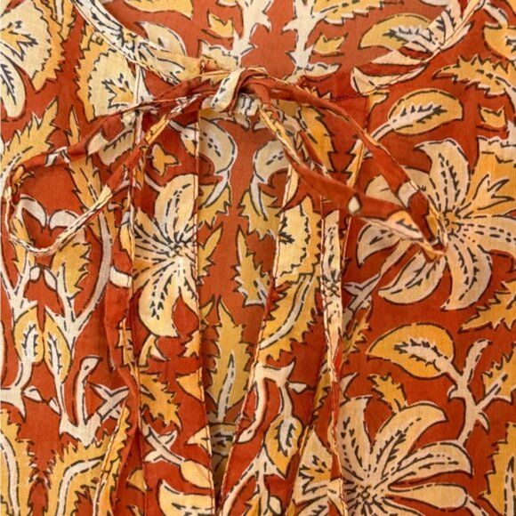 Maison Hotel Cotton Floral Maxi Dress - Picture 3 of 4